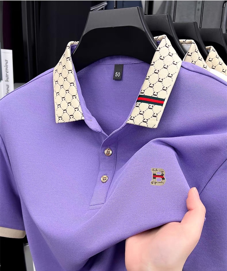 Luxury brand B letter embossed - Polo Shirt Pique avis et prix