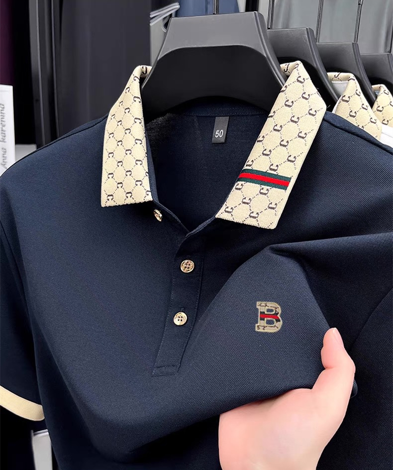Luxury brand B letter embossed - Polo Shirt Pique avis et prix