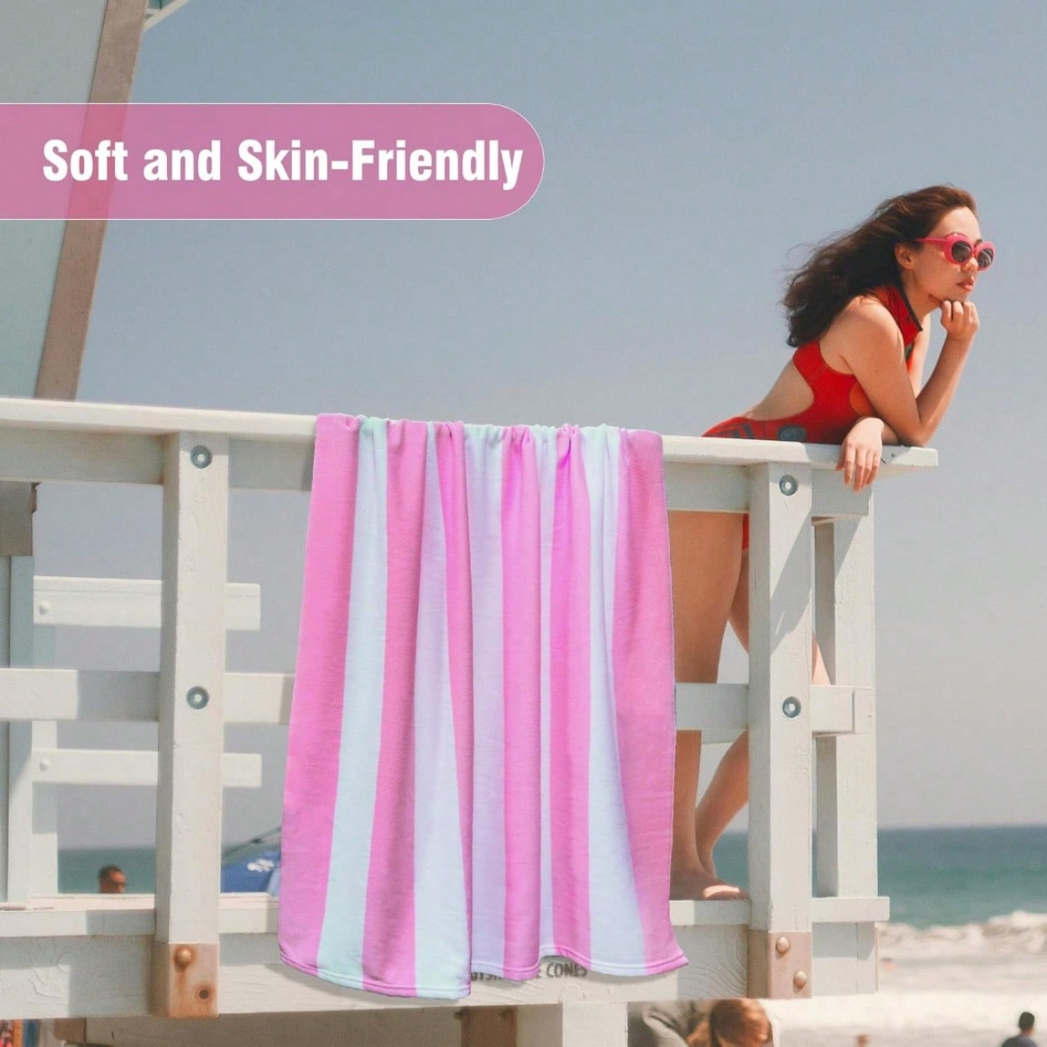 1 PC Large Oversized Beach Tow - Beach Towel Large avis et prix