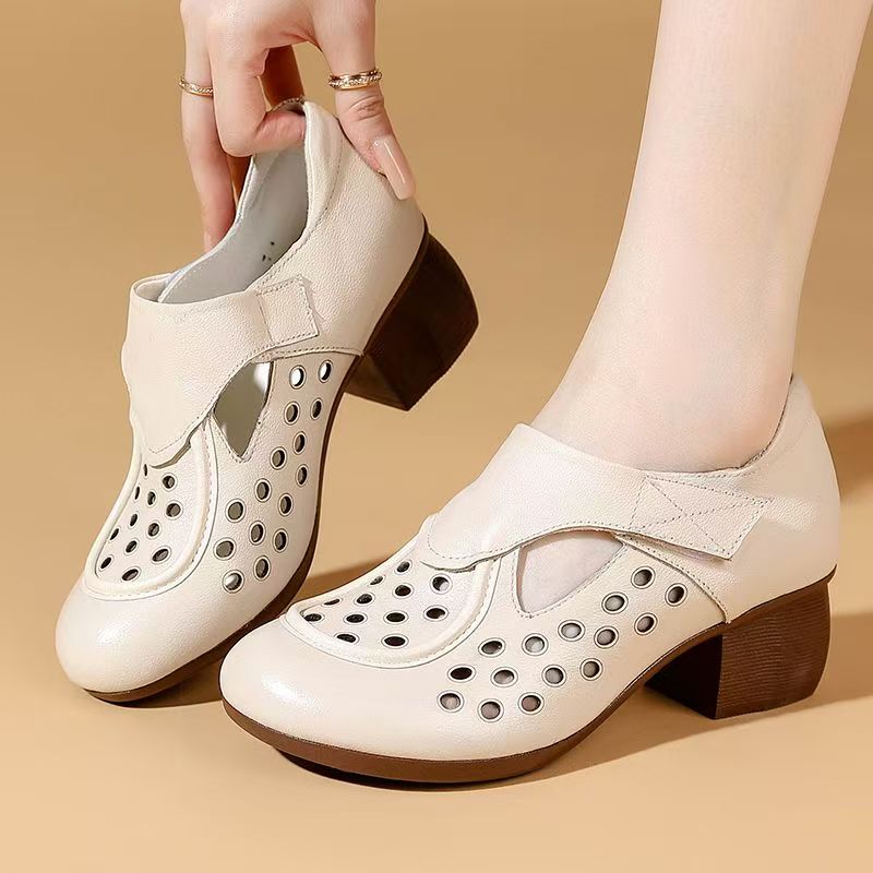 Women's Summer New Leather Hol - Casual Sandal Leather avis et prix