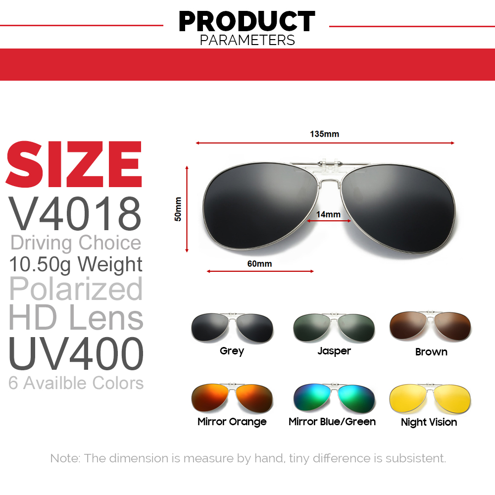 Oversized Pilot Clip on Sungla - Sunglasses Aviator Polarized avis et prix