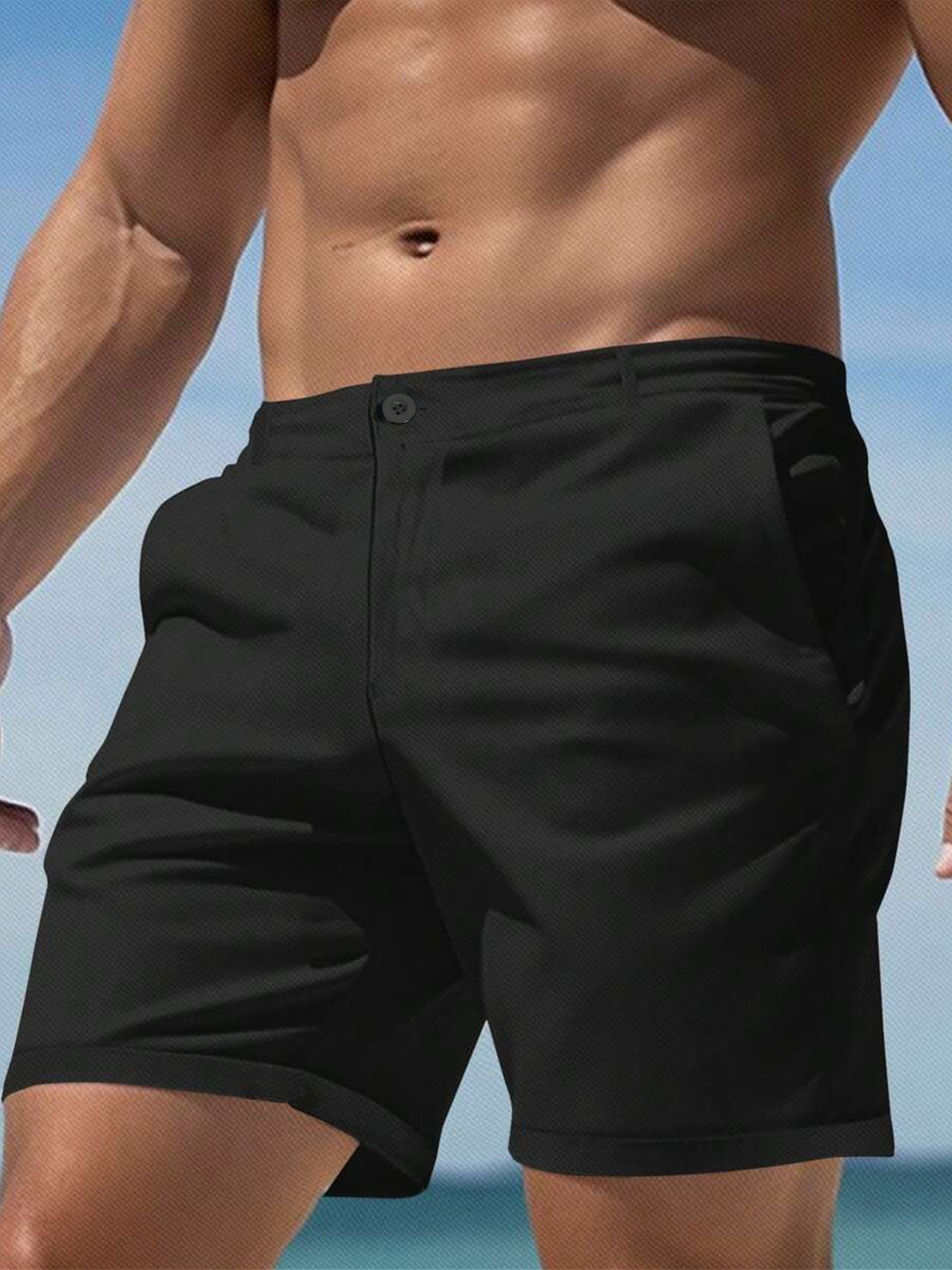 Men's Slim Fit Chino Shorts Su - Shorts Chino Slim avis et prix