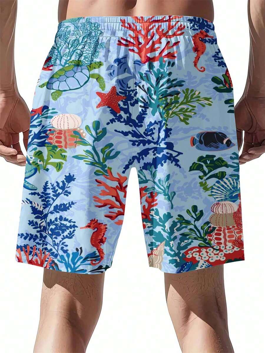Mens Ocean Life Print Swim Tru - Swim Trunk Quick Dry avis et prix