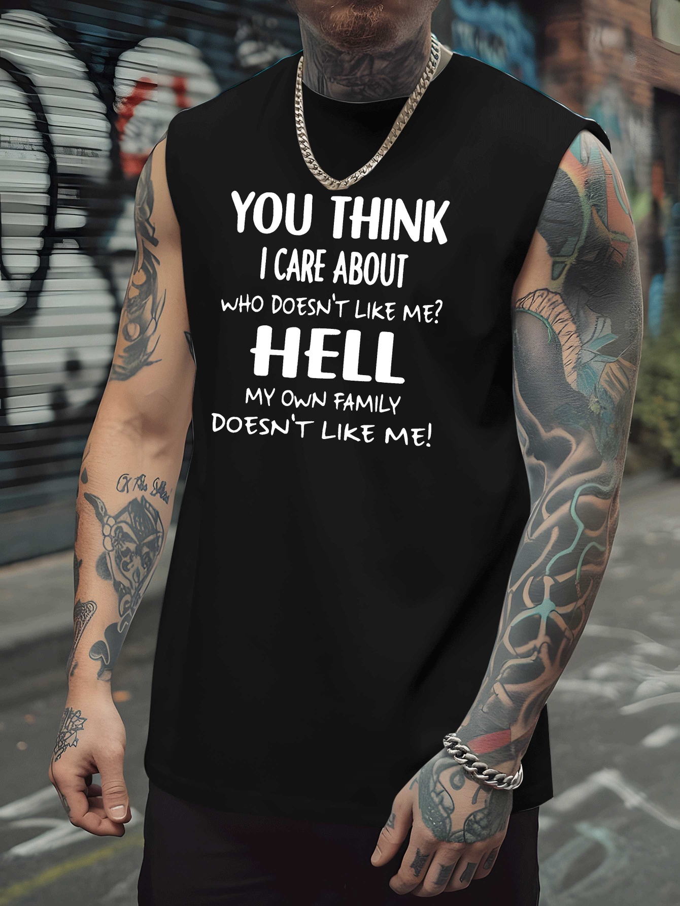 Men's Fun Quotes Sleeveless Mu - Tank Top Muscle avis et prix