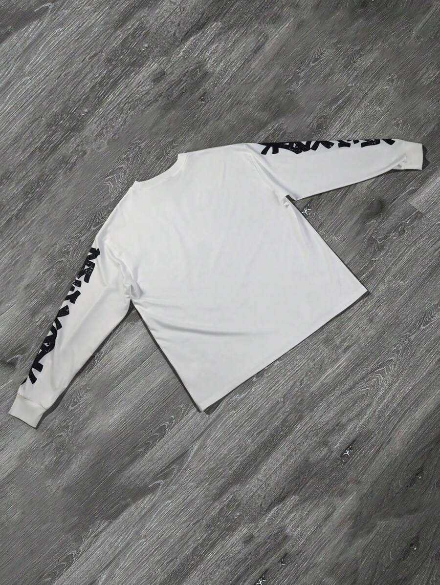 Men's Graphic Print Long Sleev - Tee Graphic Print avis et prix