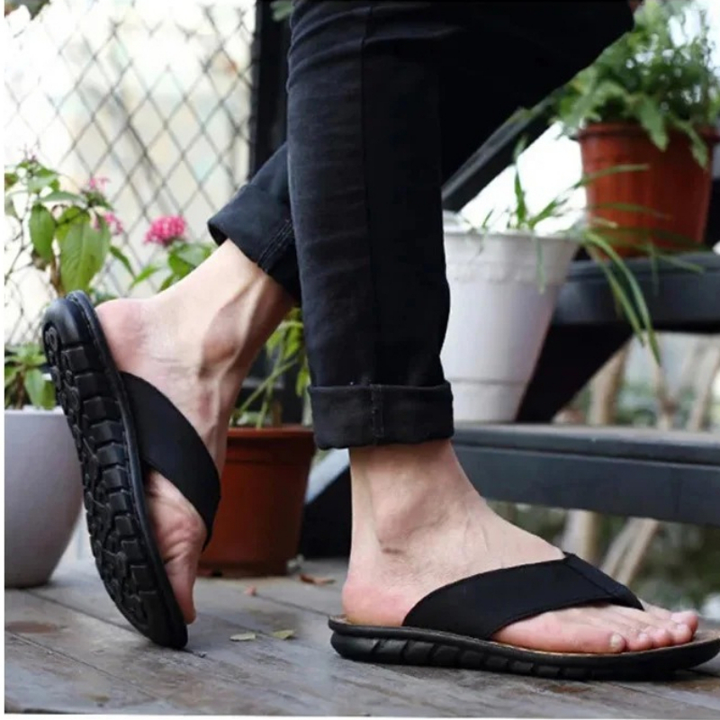 Roma Retro Man Slipper Solid C - Flip Flop Leather Men avis et prix