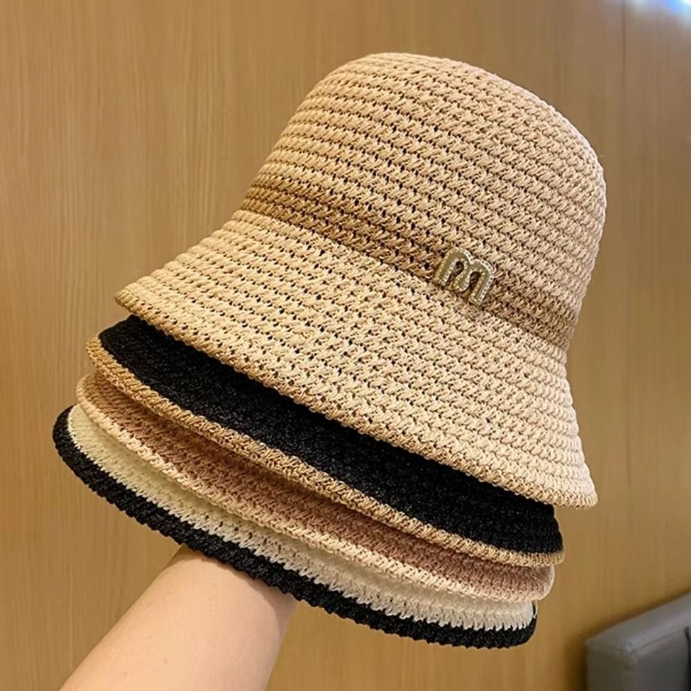 Elegant Bow Fisherman Hat Fold - Bucket Hat Straw avis et prix