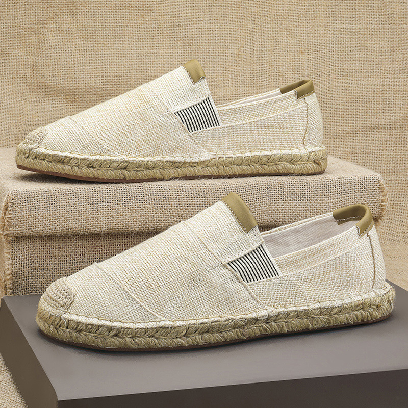 2025New Men Linen Casual Shoes - Espadrille Slip On avis et prix
