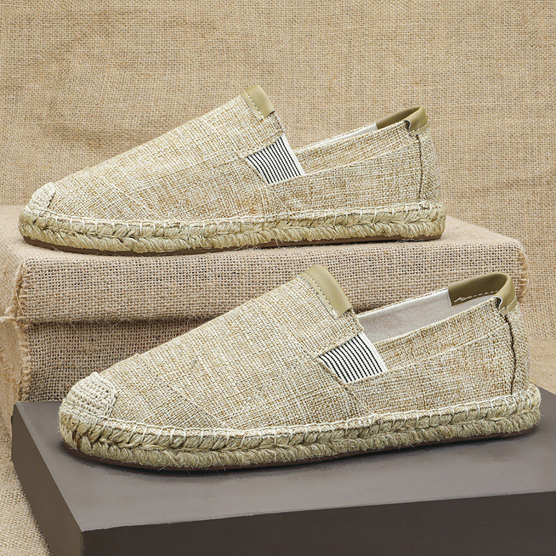 2025New Men Linen Casual Shoes - Espadrille Slip On avis et prix