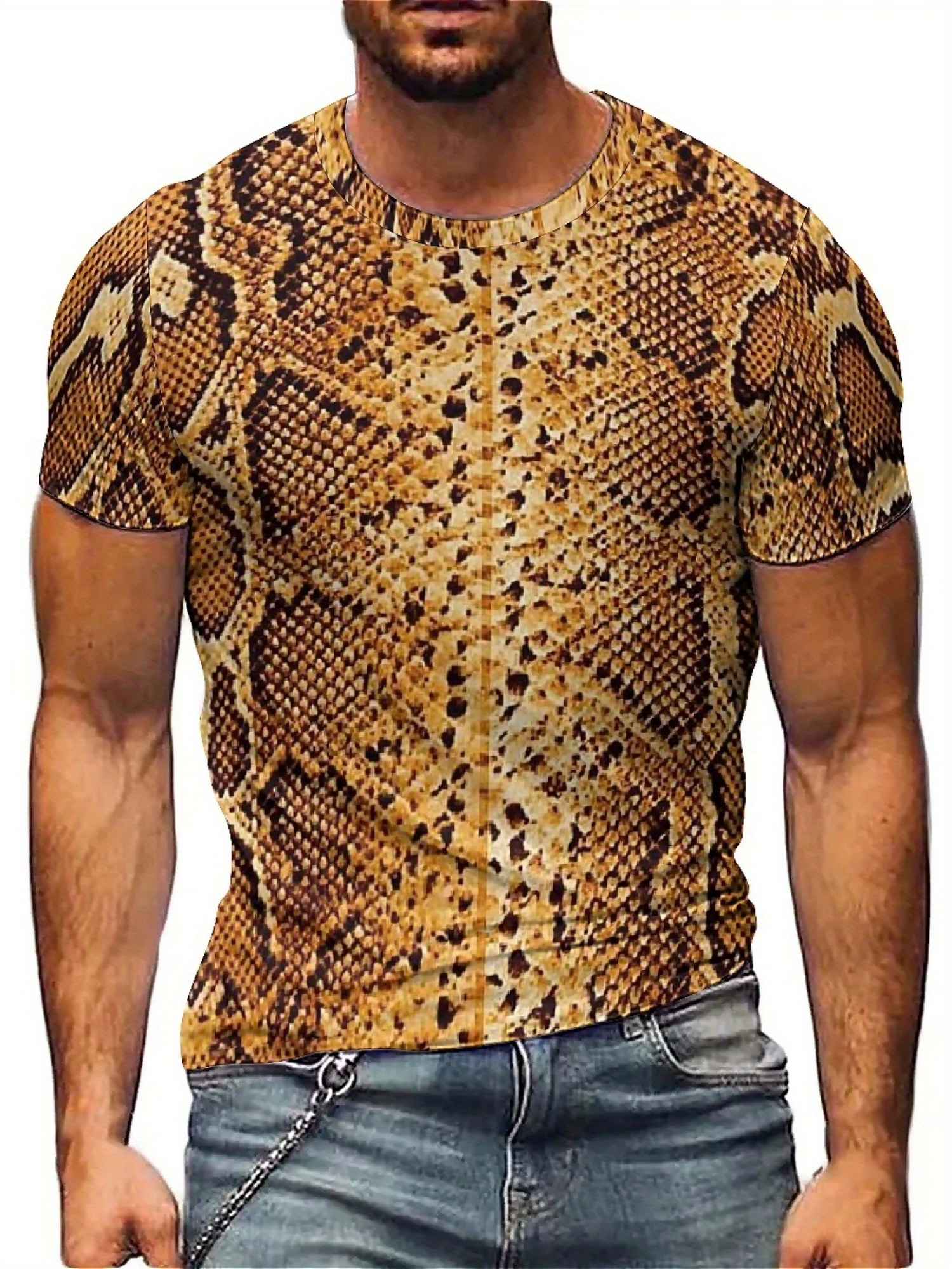Men'S 3D Print Snake Graphic T - Tee Graphic Print avis et prix