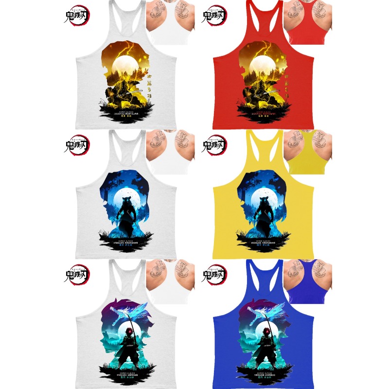 (Demon Slayer) GYM Mens Tank T - Tank Top Muscle avis et prix