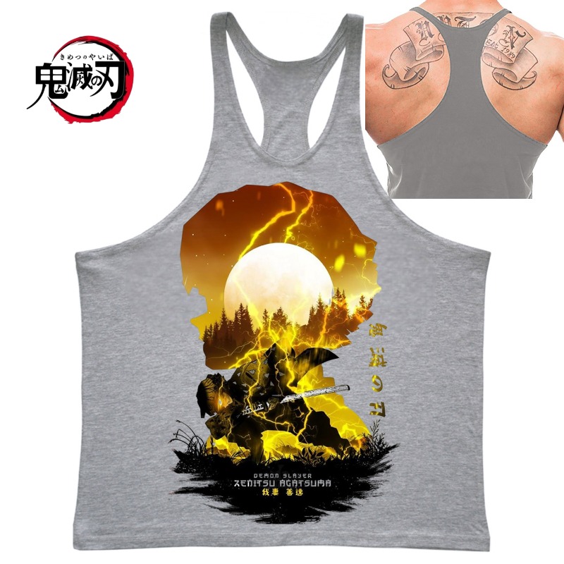 (Demon Slayer) GYM Mens Tank T - Tank Top Muscle avis et prix