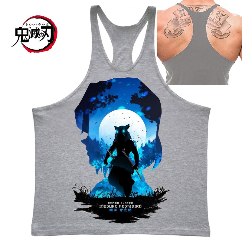 (Demon Slayer) GYM Mens Tank T - Tank Top Muscle avis et prix