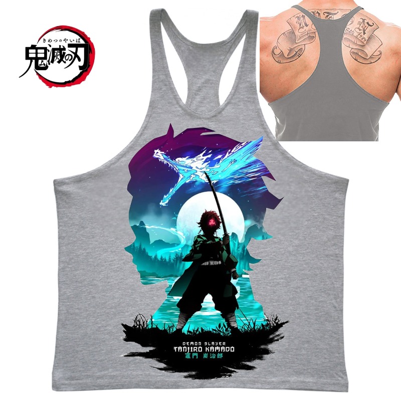 (Demon Slayer) GYM Mens Tank T - Tank Top Muscle avis et prix