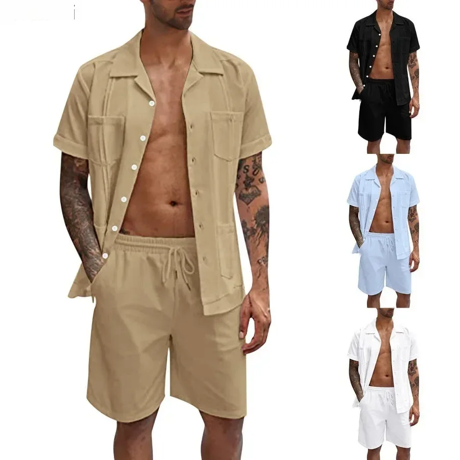 New Men's Summer Casual Sport  - Short Linen Drawstring avis et prix