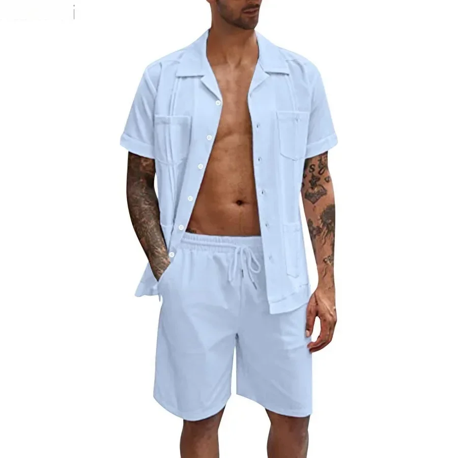 New Men's Summer Casual Sport  - Short Linen Drawstring avis et prix