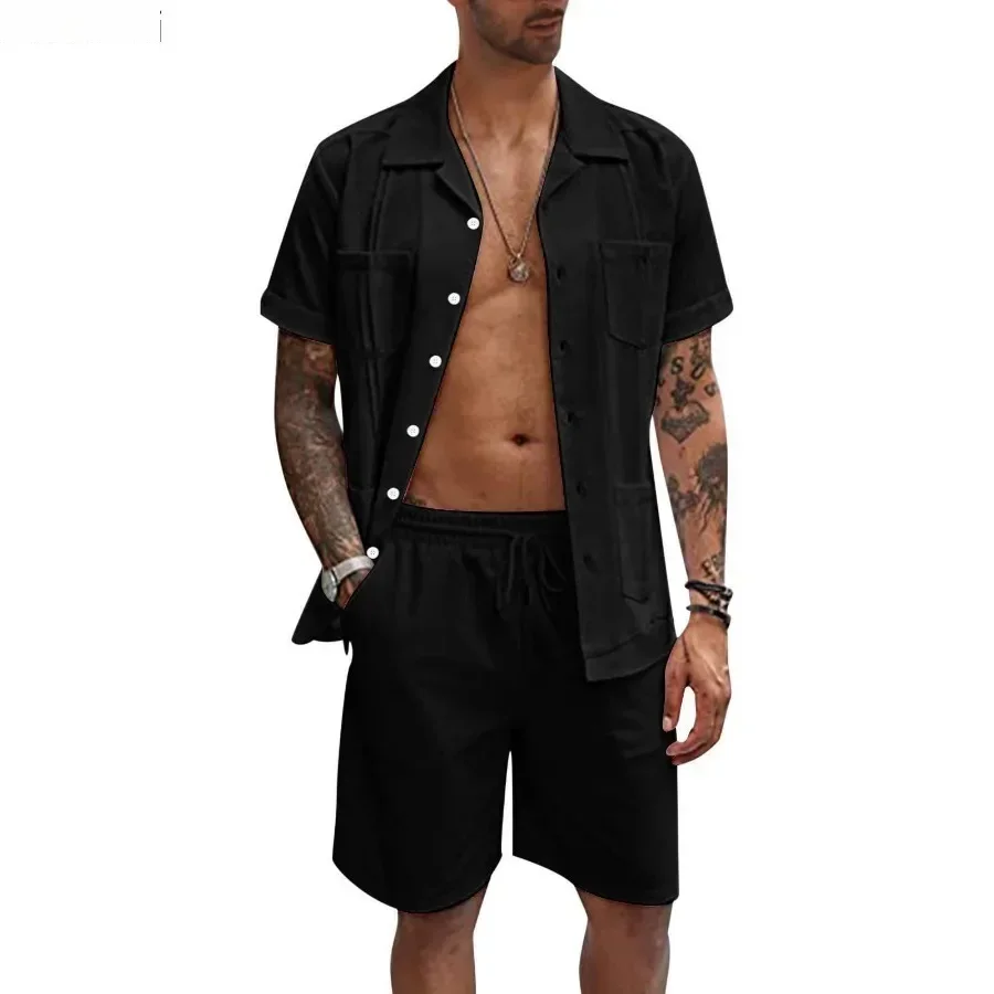 New Men's Summer Casual Sport  - Short Linen Drawstring avis et prix