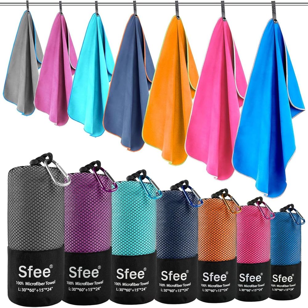 Compact Large Absorbent Travel - Beach Towel Large avis et prix