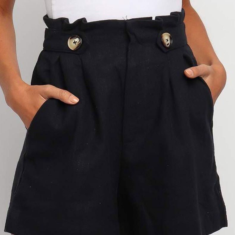Summer Women Shorts Cotton Lin - Short Linen Drawstring avis et prix