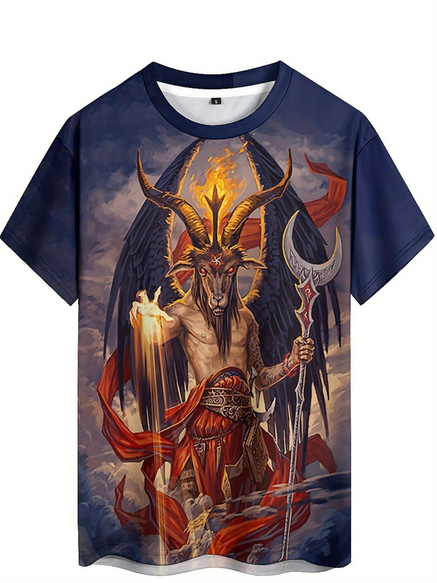 Men's 3D Demon Print T-Shirt | - Tee Graphic Print avis et prix