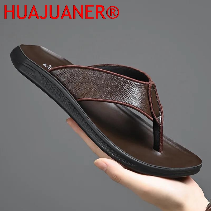 Casual Outdoor Men's Sandals S - Flip Flop Leather Men avis et prix