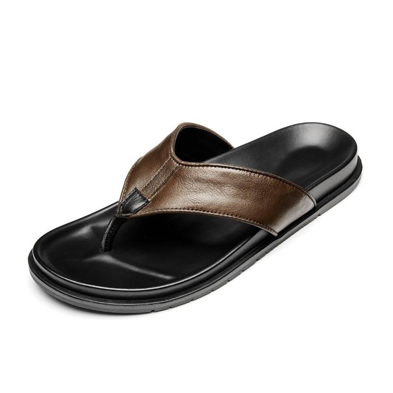 2026 Summer New Mens Genuine L - Flip Flop Leather Men avis et prix