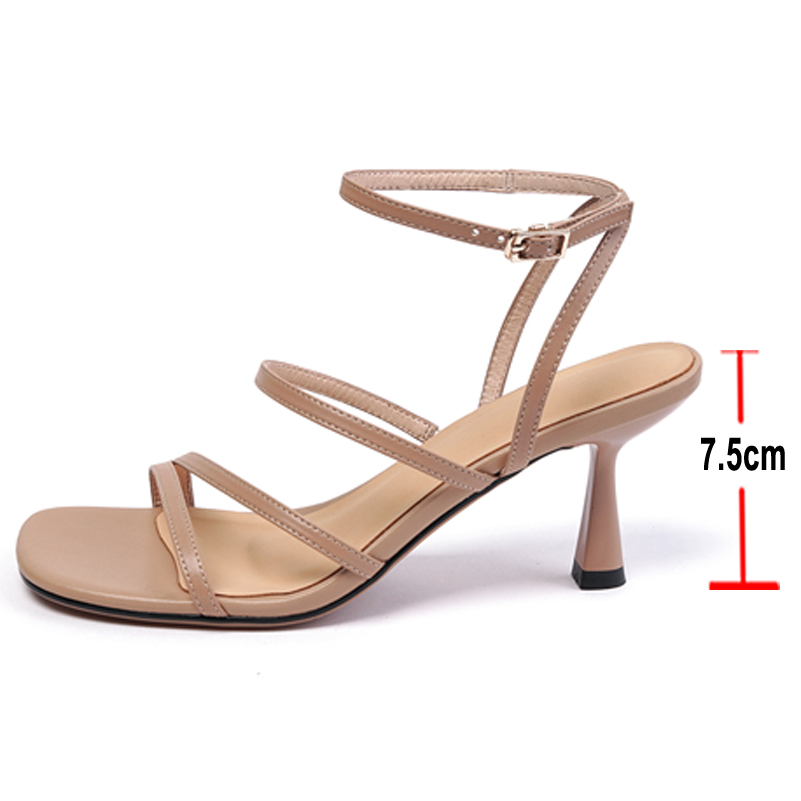 Meotina Sandals Women Shoes Sq - Casual Sandal Leather avis et prix