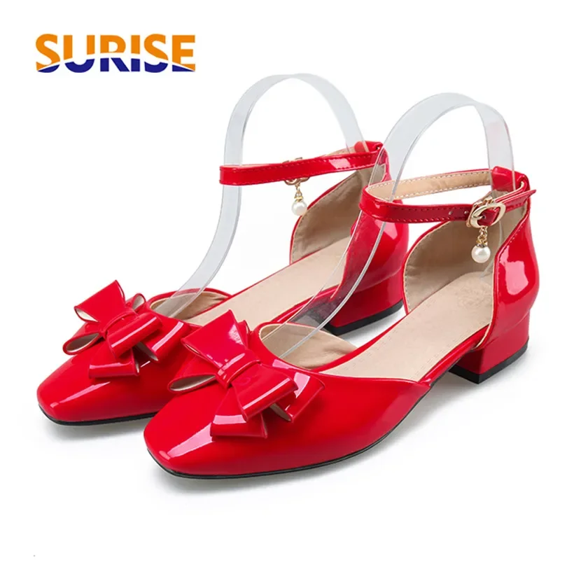Big Size Women Bowtie Pumps Ro - Casual Sandal Leather avis et prix